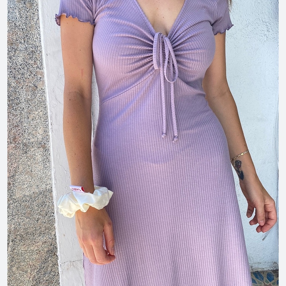 Lisa Says Gah lavender mini dress